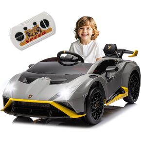 Licensed Toyota LC250 24V Ride On Toys for Big Kids, 2 Seater Ride On Car w/Parent Remote Control, 4WD, 220W Motors, Bluetooth Music, Three-Point Seat Belt, Slow Start & Speed Adjustment (Ages 3+)