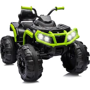 Kids ATV 4 Wheeler, 24V Electric ATV Ride On Toy for Big Kids, 400W Motor, LED Lights - Pink