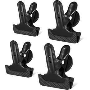 2Pcs Magnetic Clips Heavy Duty with 1.5'' Mouth Opening – Strong Magnet Clips with Anti-Scratch Pads for Tools, Calendars, Clip Magnets for Whiteboard, Notes, Home, Office & Teaching – Alloy Steel