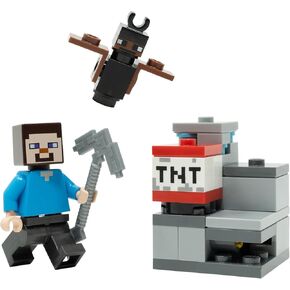 Minecraft: Steve Minifigure in The Diamond Mine with TNT - 6+