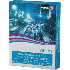Xerox 3R11056 Vitality Pastel Multipurpose Paper, 8 1/2 x 11, Ivory, 500 Sheets/RM