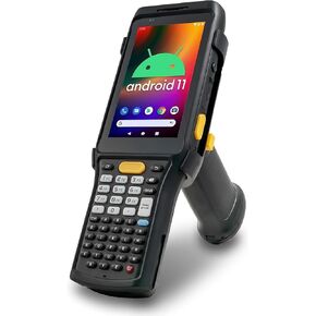 C61 Wireless Android Barcode Scanner Handheld with Pistol Grip, Zebra 2D/1D/QR Code Reader, Android 11 with Play Store, Vivid Screen, WiFi, Warehouse Inventory Scanning (Build Your Own)