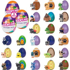 Adopt Me! Mystery Pets Blind Box Egg Assorted Single - Series 4 - Exclusive Virtual Item Game Code - Collectible Mini Animal Toy Figure, Styles May Vary - Gift for Kids, Girls & Boys - 6+