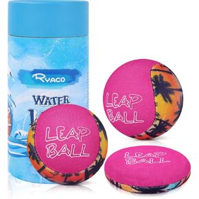 Ryaco Leap Ball Water Skipping Pool Balls - 3 Pack Bouncing Beach for All Ages - Extreme Bathing Fun with Your Friends & Family at The Beach, Pool, River or Lake