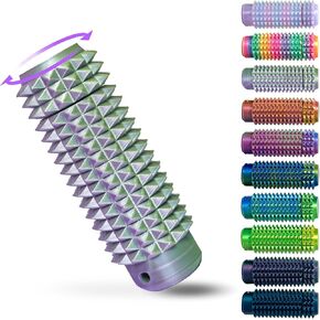 Little Ouchies Rotatable Spiky Fidget Keychain for Adults - 3D Printed Pain Stim Sensory Toy | Anxiety Stress Relief Pocket Tool, Novelty Gifts for Friends Family（1Pcs Snow Rainbow）