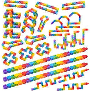 20 Pack Wacky Track Bulk Fidget Toys - Party Favors & Goodie Bag Fillers, Classroom Fidgets for Kids Rainbow Bulk Birthday & Back to School Students Gifts - Stocking Stuffers