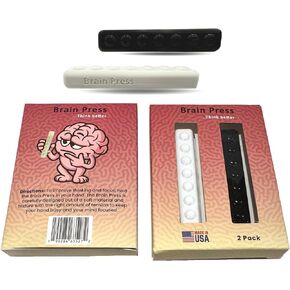 Brain Press - Adult Fidget Toy, Quiet Fidget, Stress Relief, Think Better, Anxiety Relief, Made in The USA.