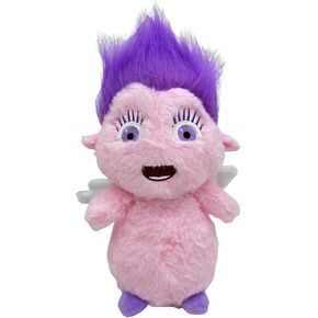 Furry Bibble Plushies, Purple Hair Kawaii Chubby Elf Plush Doll, Super Soft Hit Animated Movie Character Plush Toy, Creative Role Throw Pillow, Funny Cute Home Decor Collectibles Stuffed Toys-Green