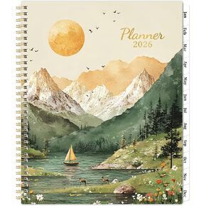 2026 Planner - 2026 Planner Weekly and Monthly, January 2026 - December 2026, 8.5''x11'', Weekly Monthly Planners with Printed Tabs, Inner Pocket