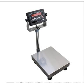NTEP Certified 100 LB Bench Weighing Scales - Durable Coated Steel Platform 12'' x 14'' with 0.02 LB Sensitivity - Heavy Duty Industrial & Commercial Use