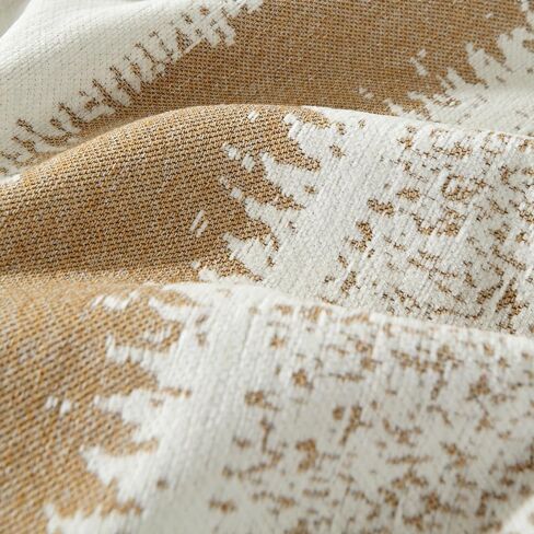 غطاء أريكة Booque Valley Chenille غطاء أريكة مزخرف هندسي فائق النعومة للأريكة، واقي أريكة قابل للغسل صديق للحيوانات الأليفة لغرفة المعيشة (كبير، 72 بوصة × 120 بوصة، أسود وأبيض) in Kuwait