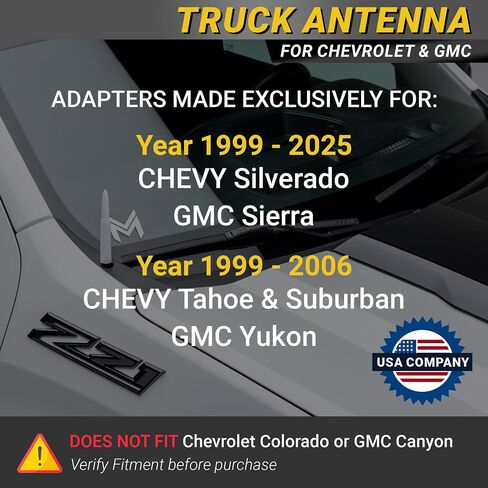 Mega Racer Antenna for Truck - 1999-2024 Chevrolet Silverado GMC Sierra Truck Antenna, 5.5" Red Black Antennas, Short Car Antenna Replacement, Chevy Silverado 1500 Accessories, GMC Truck Accessories in Saudi Arabia