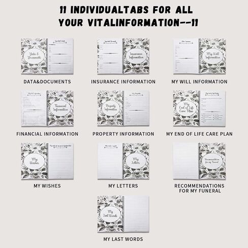 Binder منظم مخطط نهاية الحياة ، آسف ، إنها مشكلتك الآن ، لأنني ميت ، دفتر منظم وثيقة كتب الحياة ، WIND OF LIFE PLACKBOOK Paperback for Expecial in Saudi Arabia