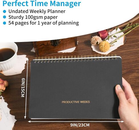 Weekly Calendar Planner Notepad With Box，Office Productivity Business Planner，Work Organizer Checklist Notebook, 2024 Planner Weekly And Monthly Premium Paper(Gift Box) in Saudi Arabia