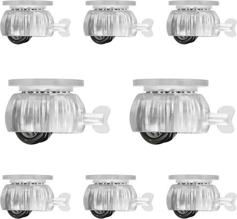550LBS Self Adhesive Wheels for Refrigerator/Washer/Cabinet, 2 Inch Heavy Duty Appliance Rollers & Furniture Sliders No Drill Stick On Universal Pulley Wheels by Koulerti in Saudi Arabia