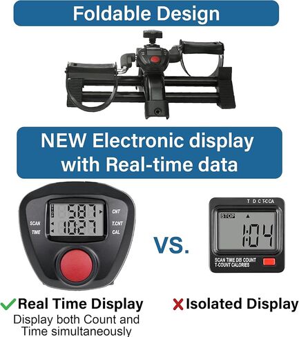 دراجة فون الثابتة تحت المكتب، جهاز تمرين الدواسة الإلكترونية، العلاج الطبيعي لركوب الدراجات في الأماكن المغلقة، تمرين القلب الخفيف للذراعين والساقين، للاستخدام في المنزل والمكتب in Kuwait