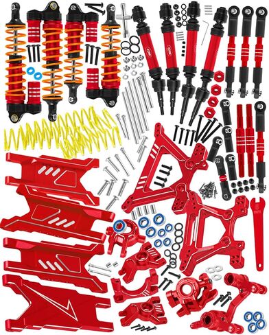 RC Upgrades Part for 1/10 Slash/Rustler/Stampede/Hoss 4x4 4WD VXL,Arm/Shocks/Caster Block,Steering Blocks,Stub Axle Carriers,Steering Bellcranks/Drive Shaft,Shock Tower/Links,Colorful in Saudi Arabia