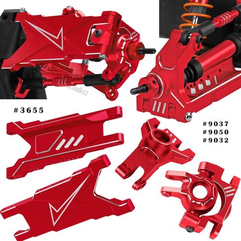 RC Upgrades Part for 1/10 Slash/Rustler/Stampede/Hoss 4x4 4WD VXL,Arm/Shocks/Caster Block,Steering Blocks,Stub Axle Carriers,Steering Bellcranks/Drive Shaft,Shock Tower/Links,Colorful in Saudi Arabia