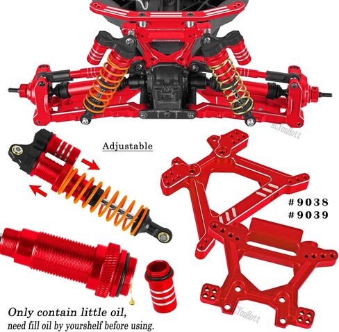 RC Upgrades Part for 1/10 Slash/Rustler/Stampede/Hoss 4x4 4WD VXL,Arm/Shocks/Caster Block,Steering Blocks,Stub Axle Carriers,Steering Bellcranks/Drive Shaft,Shock Tower/Links,Colorful in Saudi Arabia
