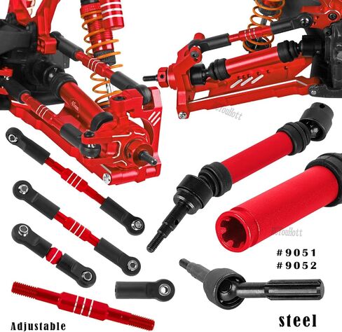 RC Upgrades Part for 1/10 Slash/Rustler/Stampede/Hoss 4x4 4WD VXL,Arm/Shocks/Caster Block,Steering Blocks,Stub Axle Carriers,Steering Bellcranks/Drive Shaft,Shock Tower/Links,Colorful in Saudi Arabia