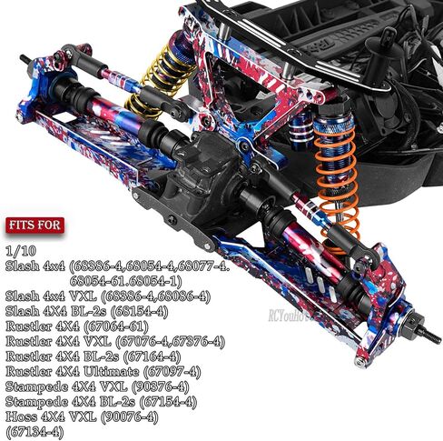ترقيات RC جزء من 1/10 Slash/Rustler/Stampede/Hoss 4x4 4WD VXL ، ARM/SCARCHS/CASTER COLLE ، كتل التوجيه ، حاملات محور كعب ، جرس التوجيه/عمود القيادة ، برج الصدمة/الروابط ، ملون in Saudi Arabia