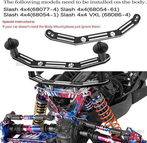 ترقيات RC جزء من 1/10 Slash/Rustler/Stampede/Hoss 4x4 4WD VXL ، ARM/SCARCHS/CASTER COLLE ، كتل التوجيه ، حاملات محور كعب ، جرس التوجيه/عمود القيادة ، برج الصدمة/الروابط ، ملون in Saudi Arabia