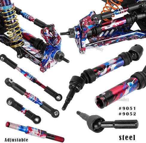 ترقيات RC جزء من 1/10 Slash/Rustler/Stampede/Hoss 4x4 4WD VXL ، ARM/SCARCHS/CASTER COLLE ، كتل التوجيه ، حاملات محور كعب ، جرس التوجيه/عمود القيادة ، برج الصدمة/الروابط ، ملون in Saudi Arabia