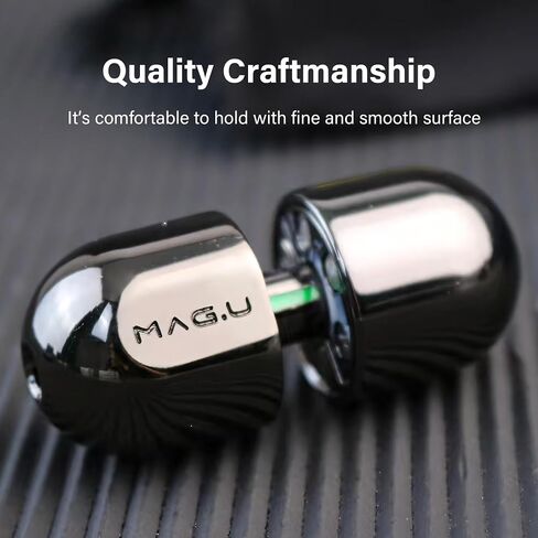 Capsule Fidget Toy for Adults, Metal Fidget Toy with Spinning Top, EDC Toy Haptic Fidget Slider Coin, Slide Push for Stress Anxiety Relief, Stainless Steel, Black in Saudi Arabia