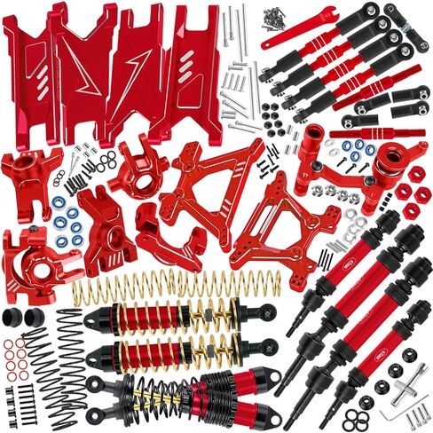 Upgrades Part for 1/10 Slash/Rustler/Stampede/Hoss 4x4 VXL,RC Shock Absorbers&Suspension Arms&Drive Shaft Axles&Steering Knuckle Kit&Shock Tower&Adjustable Links&Steering Block,Colour in Saudi Arabia