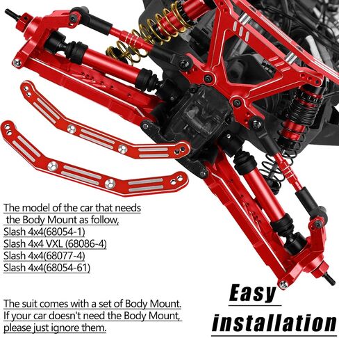 Upgrades Part for 1/10 Slash/Rustler/Stampede/Hoss 4x4 VXL,RC Shock Absorbers&Suspension Arms&Drive Shaft Axles&Steering Knuckle Kit&Shock Tower&Adjustable Links&Steering Block,Colour in Saudi Arabia