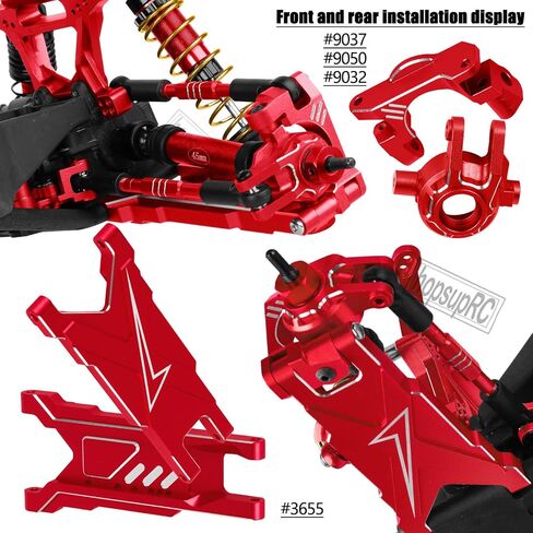 Upgrades Part for 1/10 Slash/Rustler/Stampede/Hoss 4x4 VXL,RC Shock Absorbers&Suspension Arms&Drive Shaft Axles&Steering Knuckle Kit&Shock Tower&Adjustable Links&Steering Block,Colour in Saudi Arabia