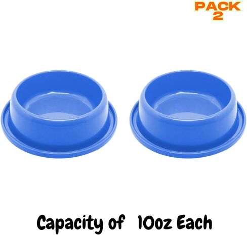 Ant-Proof Pet Food & Water Bowls – Moat Design Non-Skid Dish Set for Dogs & Cats – 2 Pack BPA-Free FDA PP – Prevents Ants & Insects – Easy Clean, Portable, Safe for All Pets (Pack 2) (RED, 10oz) in Saudi Arabia