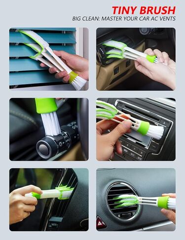 منظف ​​الزجاج الأمامي من توب مارت، أداة تنظيف الزجاج الأمامي بمقبض قابل للتمديد ومنفضة فتحات تهوية للجزء الخارجي للسيارة، طقم تنظيف زجاج السيارة مع قطعة قماش من الألياف الدقيقة قابلة للغسل وقابلة لإعادة الاستخدام in Kuwait