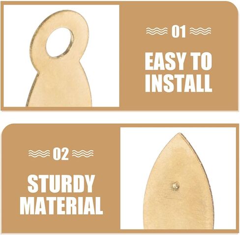 HOMSFOU 200Pcs Heavy Duty Metal Picture Frame Fastener Kit Durable Photo Frame Buckles Mounting Hardware for Easy Installation for Photo Frames Artworks Decorations in Saudi Arabia