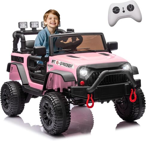 Licensed Toyota LC250 24V Ride On Toys for Big Kids, 2 Seater Ride On Car w/Parent Remote Control, 4WD, 220W Motors, Bluetooth Music, Three-Point Seat Belt, Slow Start & Speed Adjustment (Ages 3+) in Saudi Arabia