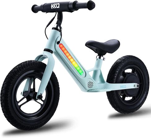 Kids Electric Balance Bike for 3-5, Lightweight Magnesium Alloy Frame, 24V 2Ah Battery & 180W Motor, Adjustable Seat & Colorful LED Lights & Music Player, Best Gift for Boys & Girls in Saudi Arabia