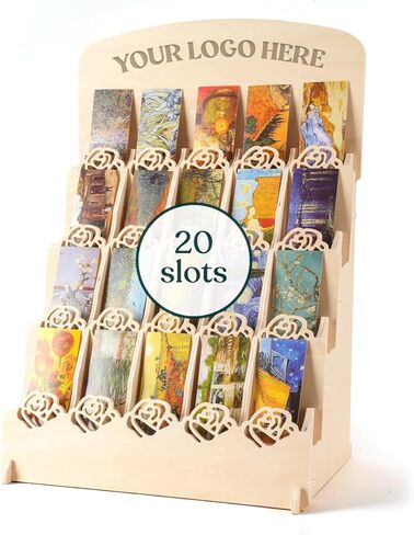 Bookmark Display Stand for Vendors, Multi-Purpose Bookmark Holder, Portable Display Stand for Craft Fairs, Vendor Booths, Retail Store in Kuwait