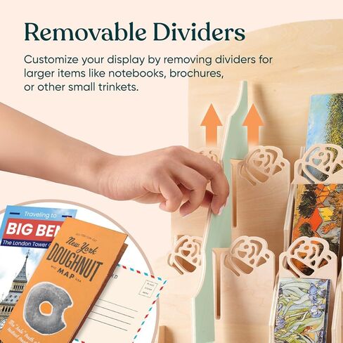 Bookmark Display Stand for Vendors, Multi-Purpose Bookmark Holder, Portable Display Stand for Craft Fairs, Vendor Booths, Retail Store in Kuwait