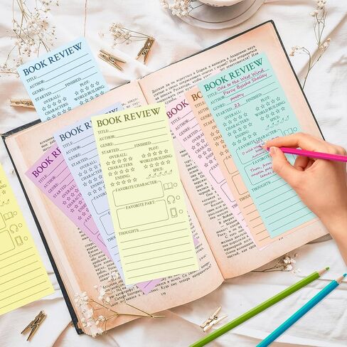 L1 -Rabe Colorful Book Review Longmks - العودة إلى المدرسة 120pcs علامة كتاب علامة القراءة علامة صفحة للقراء هدية Bookworm ، وقراءة صفحة التعقب للطلاب المعلمين للمراجعة والتعقب in Kuwait