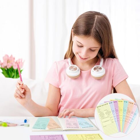 L1 -Rabe Colorful Book Review Longmks - العودة إلى المدرسة 120pcs علامة كتاب علامة القراءة علامة صفحة للقراء هدية Bookworm ، وقراءة صفحة التعقب للطلاب المعلمين للمراجعة والتعقب in Kuwait