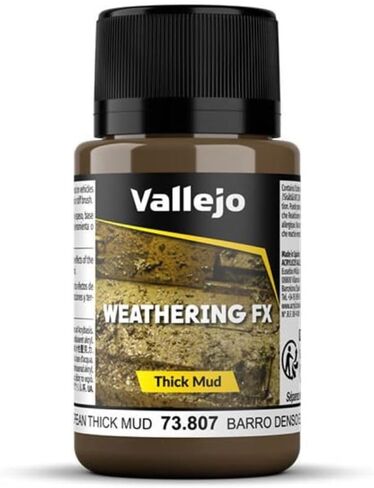 Vallejo - التجوية FX | الطين السميك الأوروبي 40 مل. (1.35 fl.oz.) | أصباغ دائمة والراتنجات الأكريلية القائمة على الماء | مثالي للنقيبات ونماذج المقياس و dioramas in Saudi Arabia