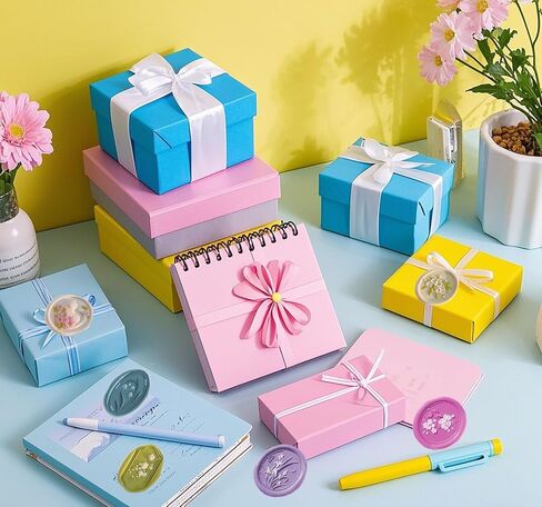 6 Pcs Wax Seal Stamp Set Floral Stamps Brass Head and Wooden Handle for Envelopes Invitation Wedding Greeting Cards Gift (6pcs Floral Head) in Saudi Arabia