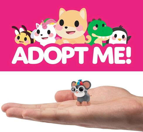 Adopt Me! Mystery Pets Blind Box Egg Assorted Single - Series 4 - Exclusive Virtual Item Game Code - Collectible Mini Animal Toy Figure, Styles May Vary - Gift for Kids, Girls & Boys - 6+ in Saudi Arabia