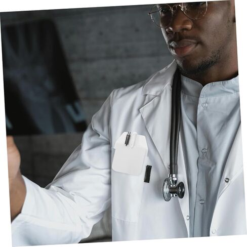 5pcs Pvc Pocket Protector for Doctors and Flexible Pen Holder for Shirt Pocket Professional Organizer for Lab Coats Easy to Install and in Saudi Arabia
