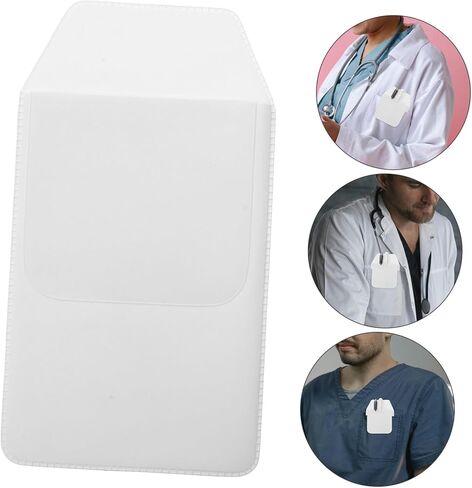 5pcs Pvc Pocket Protector for Doctors and Flexible Pen Holder for Shirt Pocket Professional Organizer for Lab Coats Easy to Install and in Saudi Arabia