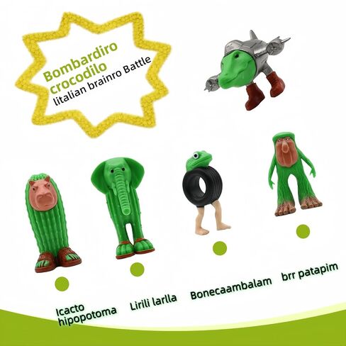 Italian Brainrot Action Figure,2025 New 8PCS 3.5inch Tralalero Tralala Figures Toys, Collectible Animals Figurine Doll Gifts for Fans (Multicolor) in Saudi Arabia