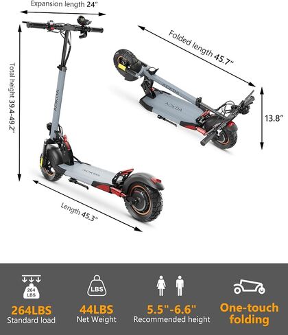 دراجة نارية كهربائية للبالغين ، محرك 800 واط يصل إلى 28 ميل في الساعة و 25 ميلًا ، شاشة Scooter Electric للبالغين 10 بوصة in Saudi Arabia