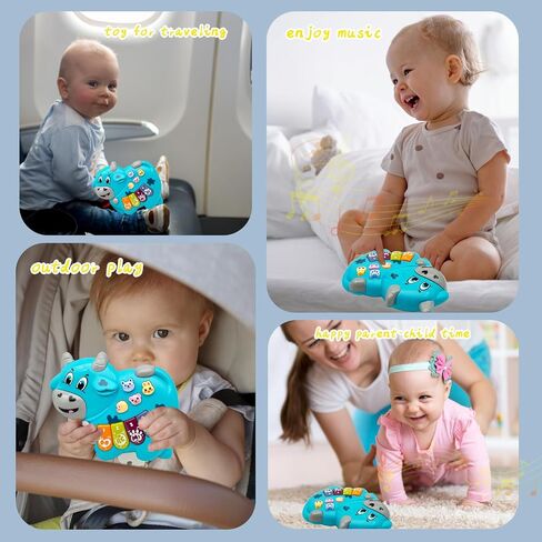 Baby Musical Toys Piano for 2 Year Old Girls Boys Light Up Music Learning Toys for Toddlers 3 Easter Gifts Infant 18 Month (Monkey) in Saudi Arabia
