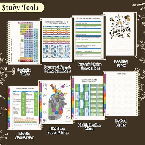 Jun 2025-Dec 2026 Academic Monthly Weekly Daily Planner for School, 19 Months Calendar 25-26 Planning Book with Colorful Tabs, 8.5" x 11" Mid Year College Organizer for Student Teacher (Black) in Kuwait