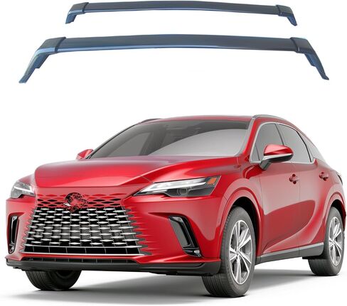 ROKIOTOEX Roof Rack Crossbars Fit for 2023 2024 2025 Lexu-s RX Moonroof (NOT Compatible with Panoramic Roof) Flush Side Rails, Cross Bars for Rooftop Cargo Box, Ski Board, Bike Carrier Silver in Saudi Arabia